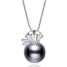 WACEH Sterling Silverkedja Pärlhalsband För Kvinnor - S925