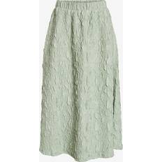 Vila Dam Kjolar Vila Visophia Hw Volume Midi Skirt Silt - Grön
