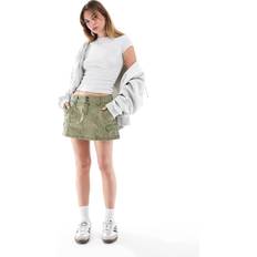 Cotton On Lori Cargo Skirt - Washed Cactus Green