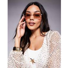 Aldo Desni Square Sunglasses - Clear/Pink