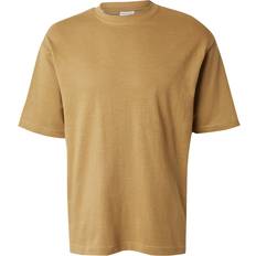 Beige T-shirts Selected Slhlooseoscar Ss O-Neck Tee Noos - Khaki Green