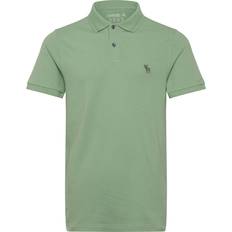 Abercrombie & Fitch Polo Shirts Abercrombie & Fitch Icon Logo Short Sleeve Polo Green
