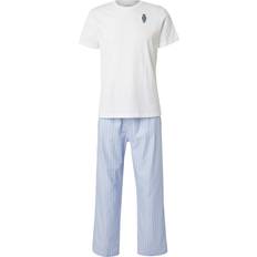 Polo Ralph Lauren Pyjama Set with T-Shirt and Trousers - Blue/White