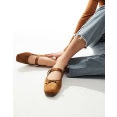 Stradivarius Bruna Ballerinaskor I Satin