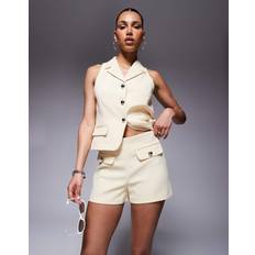 River Island Micro Short Co-Ord - Butter Yellow