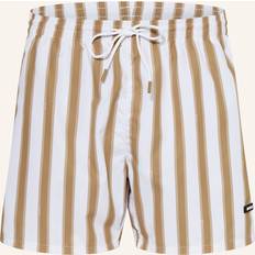 Beige Badbyxor BOSS Piranha Swim Shorts - Striped-2