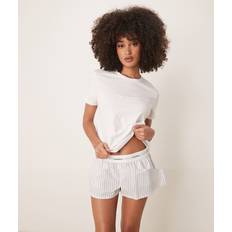 Calvin Klein Sleepwear Calvin Klein T-shirt And Short Pyjama Set - White/Grey Stripe