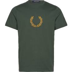 Fred Perry Textured Laurel Wreath T-shirt - Court Green