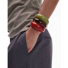 Beth 3 Pack Chunky Resin Bangles - Multi