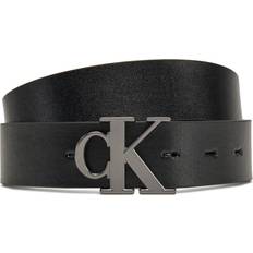 Calvin Klein Herre Bælter Calvin Klein Monogram Plaque 35Mm Leather Reversible Logo Belt - Purple