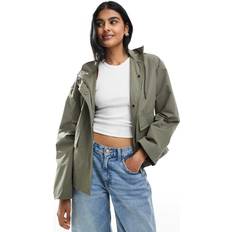 Short Coated Jacket - Light Khaki/Green