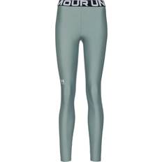 Dame - Hvid Tights Under Armour UA HG Leggings - Silica Green/White