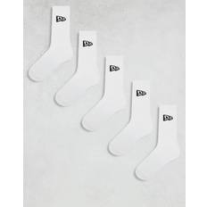 New Era Underwear New Era 5 Pack Ankle Socks - White