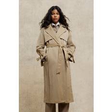 River Island Kappor & Rockar River Island Relaxed Wrap Trench Coat - Beige
