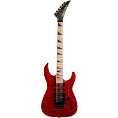 Jackson Js34q Dinky Dkam Electric Guitar Transparent Red