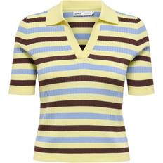 Only Polotrøjer Only Onlkaya Polo - Lyseblée/Choko/Gul