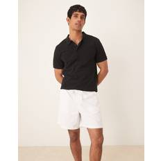 ASOS DESIGN Hvide Shorts Med Vide Ben I Hørblanding