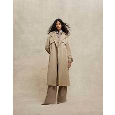 Beige - Women Outerwear River Island Relaxed Wrap Trench Coat - Beige