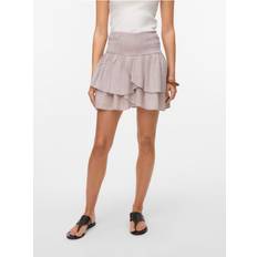 Vero Moda Hög Midja Kort Kjol - Moon Rock
