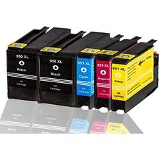 Merotoner Skrivarpatroner Kompatibel Med HP 950XL 950 XL 951XL 951 XL - Svart/Cyan/Magenta/Gul