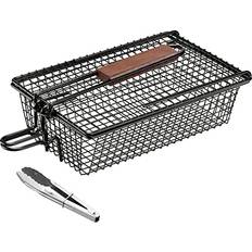 Grillkorg Navaris Grillkorg För Fisk Rostfritt Stål Non-Stick BBQ Fiskkorg Med Handtag