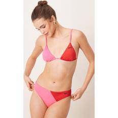 Nike Bikinis Nike Blockfärgad Bikiniunderdel I Hipstermodell - Röd/Rosa