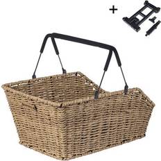 Basil Cento Rattan Look MIK Cykelkorg 22 l