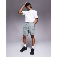 Green Shorts River Island Stretch Cargo Shorts - Light Green