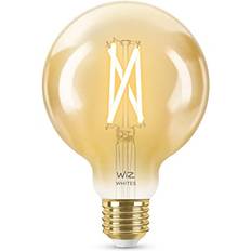 WiZ Light Bulbs WiZ Smart Bulb E27 Amber Glass Globe LED Bulb
