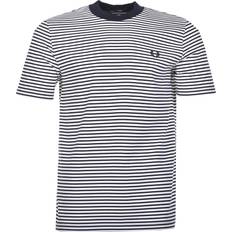 Fred Perry T-shirts Fred Perry Fine Stripe T Shirt - Navy/Snow White