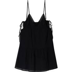 Bershka Kjole Med Niveauinddelt Design Og Stropper - Sort