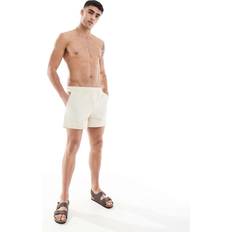 Beige Swimming Trunks River Island Mens Swim Shorts - Ecru