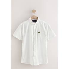 Loose - Men Shirts Lyle & Scott Short Sleeve Oxford Shirt White