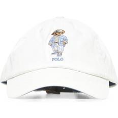 Beige Caps Polo Ralph Lauren Bear Cap - Blanc