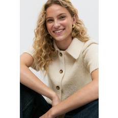 M Koftor Gina Tricot Knitted Cardigan Koftor - Vit