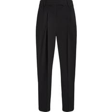 Tommy Hilfiger Dame Bukser Tommy Hilfiger Tapered Bukser Med L'gfolder - Black