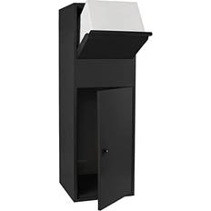 Wiltec Markpostlåda Svart 460 x 450 x 1400 mm
