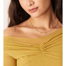 Orelia Multi Crystal Drop Necklace - 18k Gold