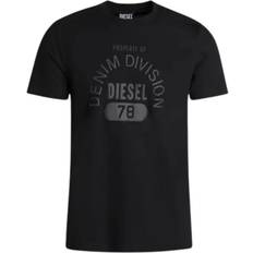 Denim T-shirts Diesel Property Of Denim Division Logo Black T-Shirt