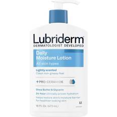 Lubriderm Daily Moisture Lotion Lightly Scented 16 Ounce Pack of 2