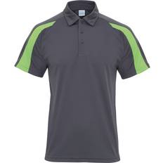 AWDis Cool Poloshirt für Herren - Holzkohle/Limone