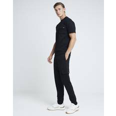 River Island Slim Fit Stretch Smart Cargo Joggers - Black