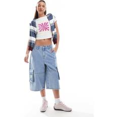 Cotton On 91 Baggy Denim Jort - Cleanwater Blue