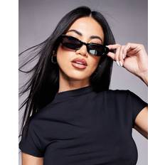 Aldo Panama Slim Rectangle Sunglasses - Black