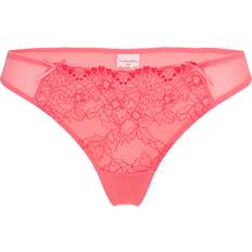 Hunkemöller Trosor Hunkemöller Cherry Embroidered Mesh Thong - Sugar Coral