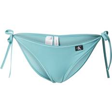 Calvin Klein Green Bikinis Calvin Klein Tie Side Bikini Bottoms - CK Monogram