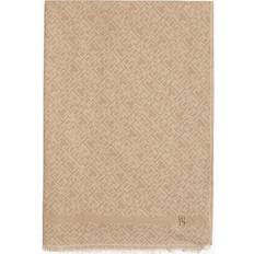Tommy Hilfiger Scarfs Tommy Hilfiger Echarpe Motif Monogramme En Coton - Beige