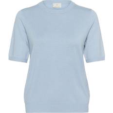 Korta ärmar Tröjor Kaffe Kalizza O-Neck Pullover - Blå