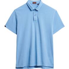 Superdry Men Polo Shirts Superdry Essential Polo Shirt - Sky Blue