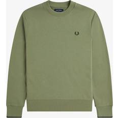 Fred Perry Men Jumpers Fred Perry Crew Neck Sweatshirt - Green